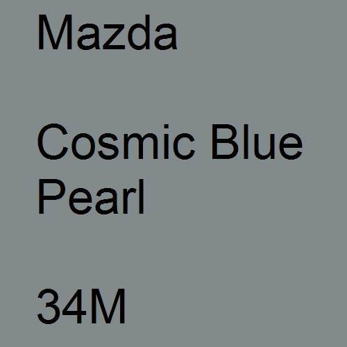 Mazda, Cosmic Blue Pearl, 34M.